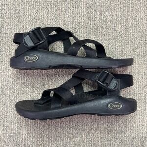 Chaco Z/1 Classic Women Sport Sandals Solid Black Adjustable Straps Size 6